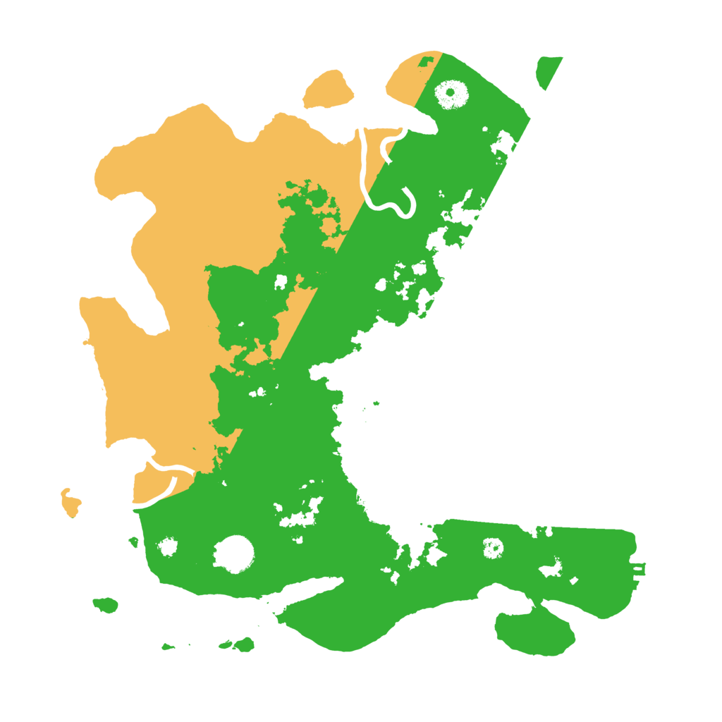 Biome Rust Map: Procedural Map, Size: 3500, Seed: 62971238