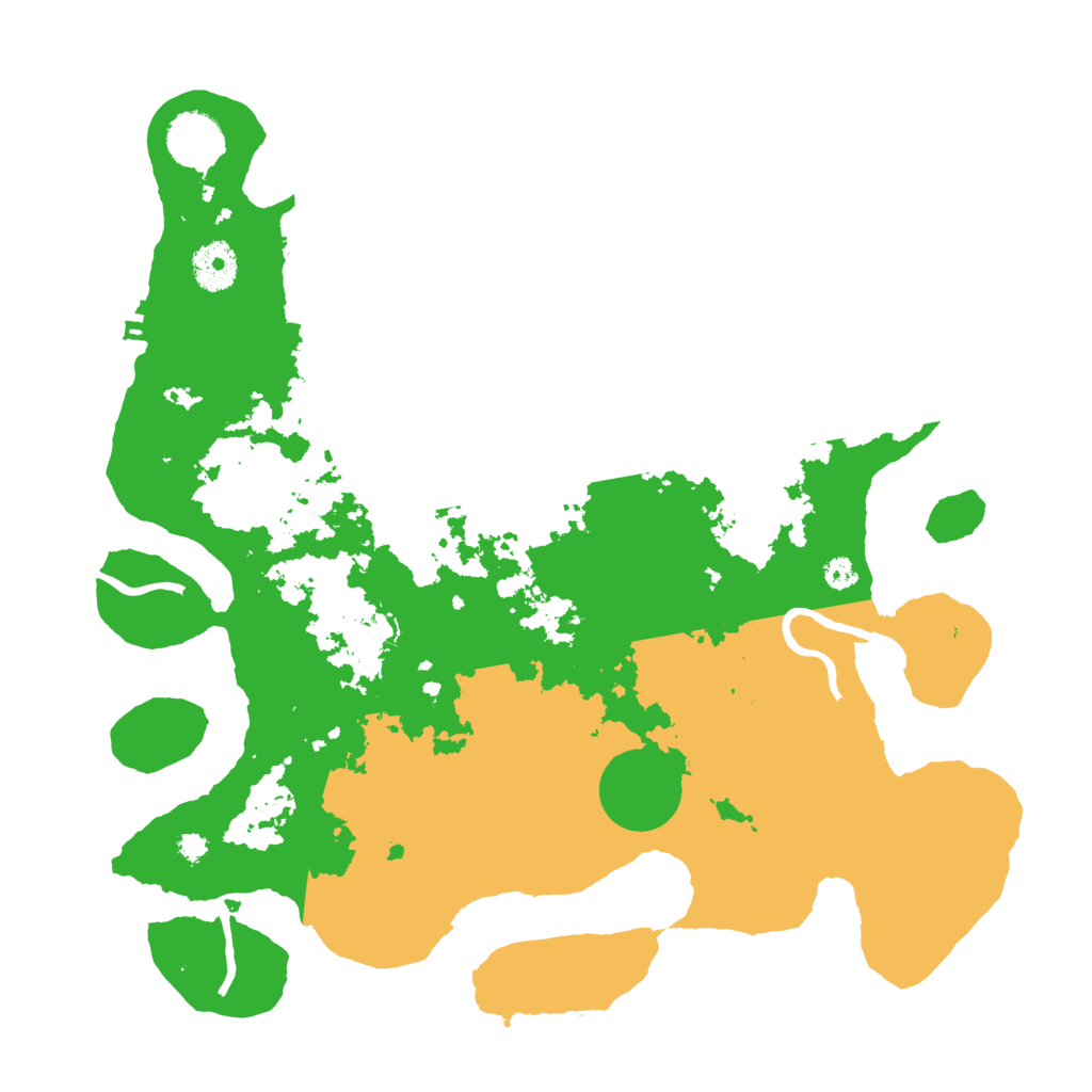 Biome Rust Map: Procedural Map, Size: 3500, Seed: 37260146