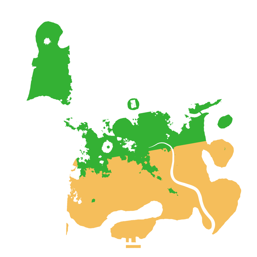Biome Rust Map: Procedural Map, Size: 3500, Seed: 37260146