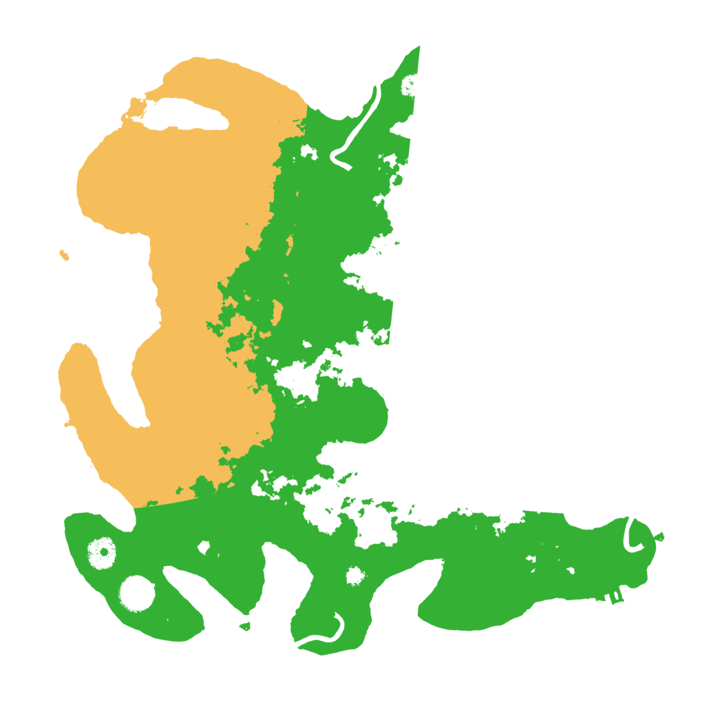 Biome Rust Map: Procedural Map, Size: 3500, Seed: 25894605