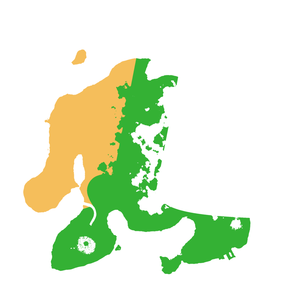 Biome Rust Map: Procedural Map, Size: 2500, Seed: 504097918