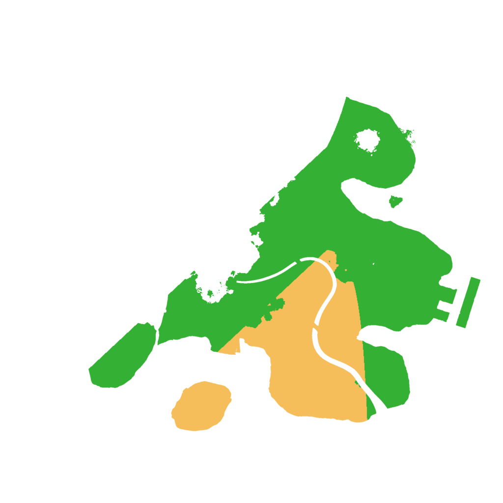 Biome Rust Map: Procedural Map, Size: 2000, Seed: 150312