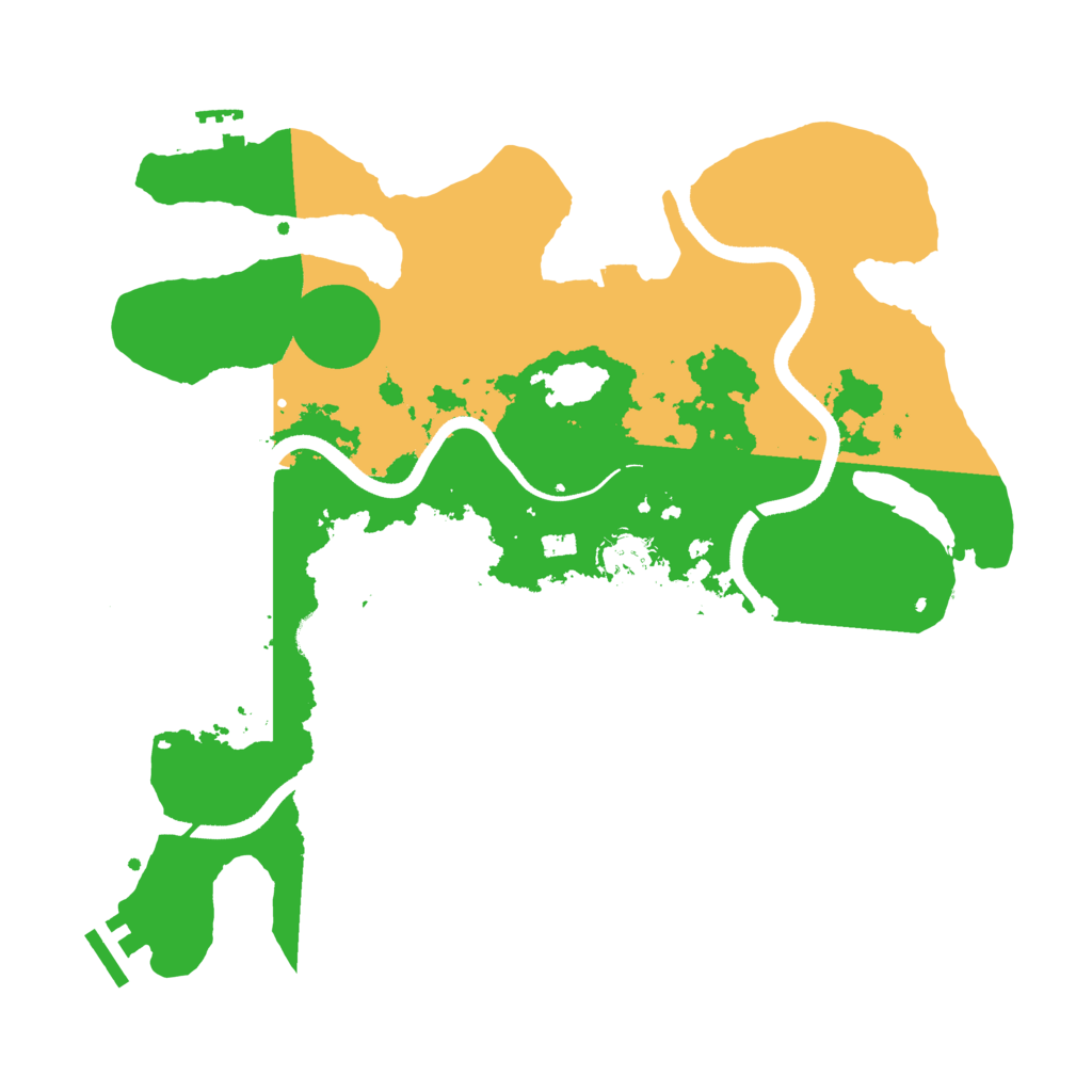 Biome Rust Map: Procedural Map, Size: 3500, Seed: 73840433