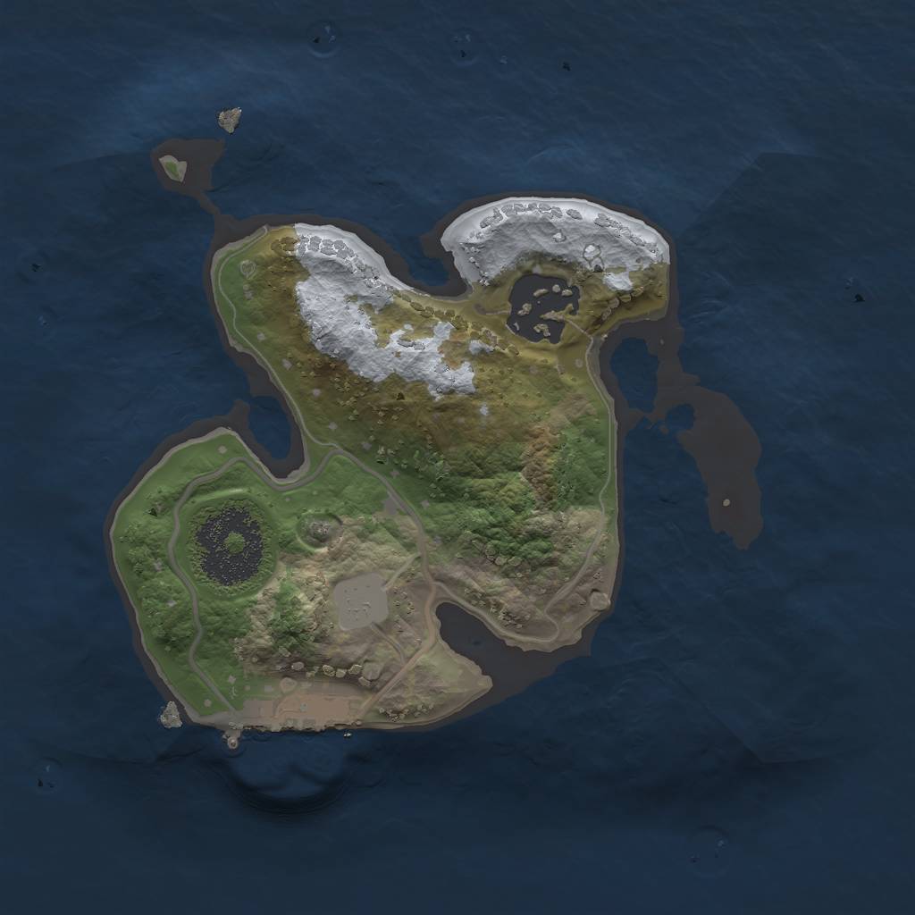 Rust Map: Procedural Map, Size: 1900, Seed: 444810734, 7 Monuments