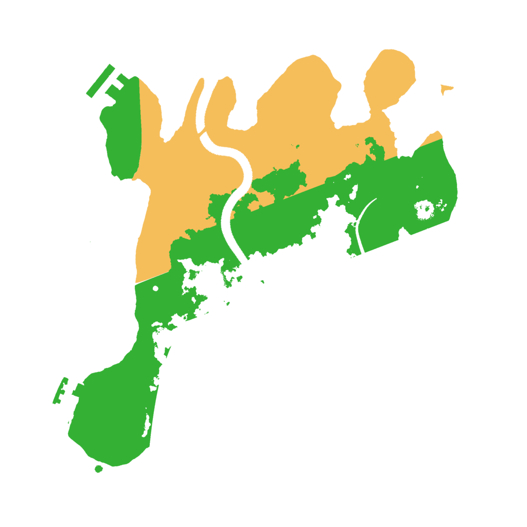 Biome Rust Map: Procedural Map, Size: 2800, Seed: 499285717