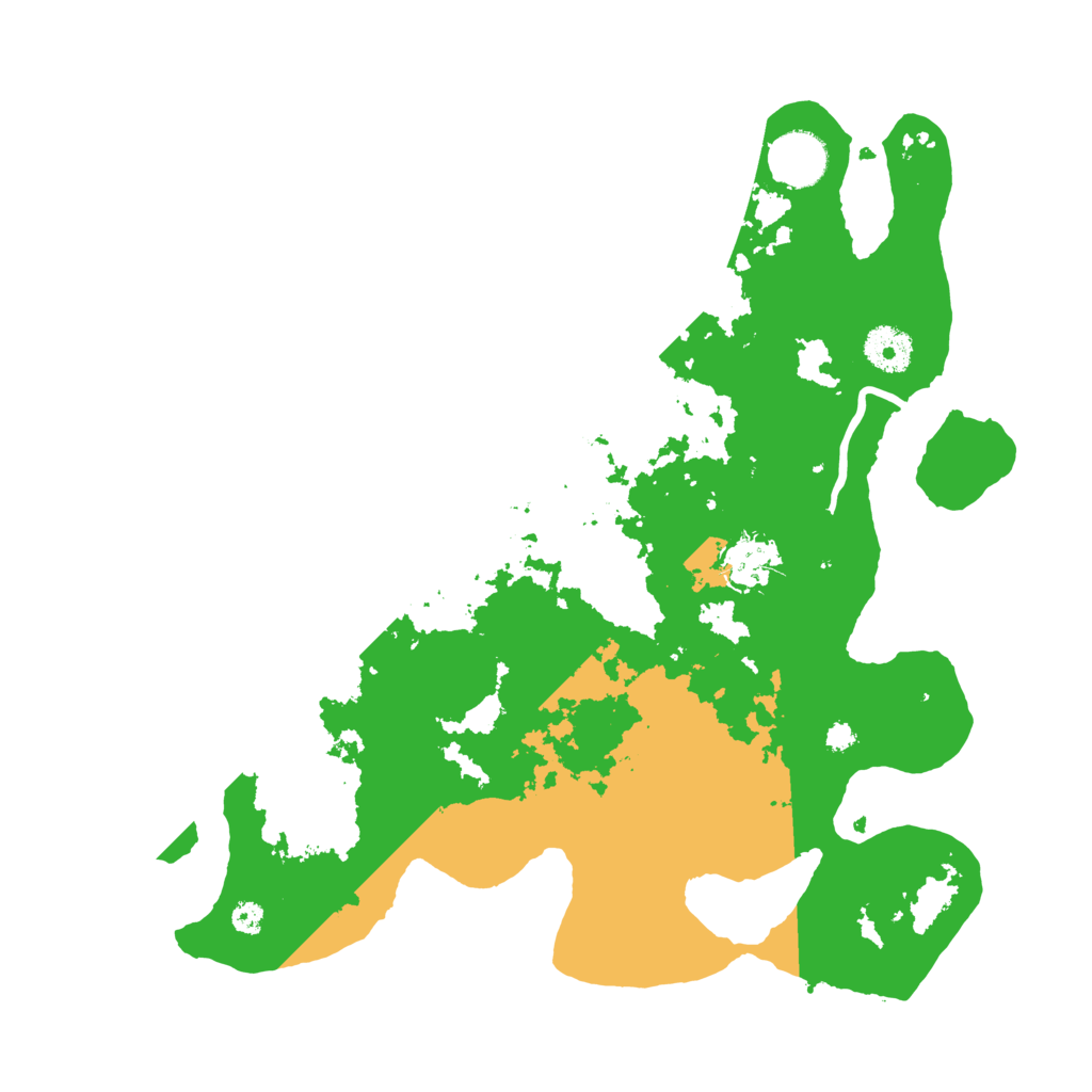 Biome Rust Map: Procedural Map, Size: 3500, Seed: 3343