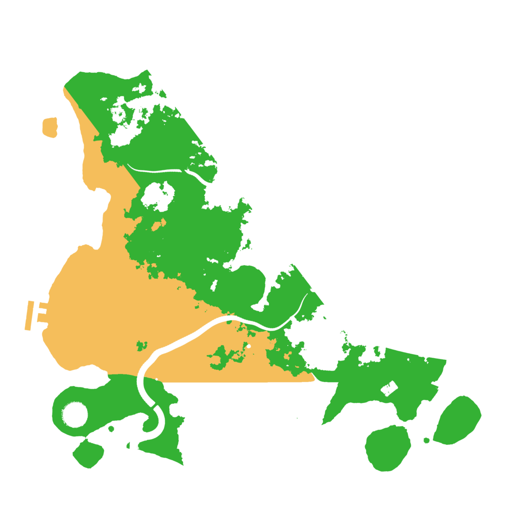 Biome Rust Map: Procedural Map, Size: 3500, Seed: 64339040