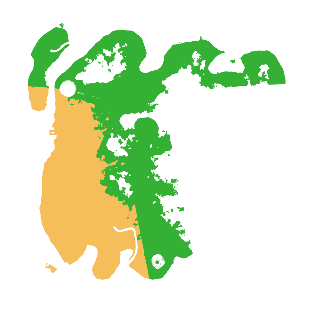 Biome Rust Map: Procedural Map, Size: 3500, Seed: 90740652