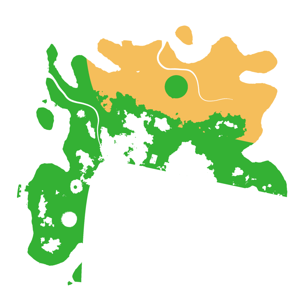 Biome Rust Map: Procedural Map, Size: 3500, Seed: 48684456