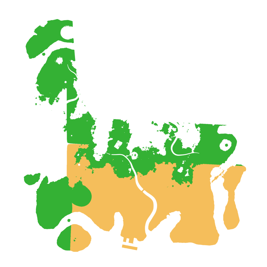 Biome Rust Map: Procedural Map, Size: 3500, Seed: 17531801