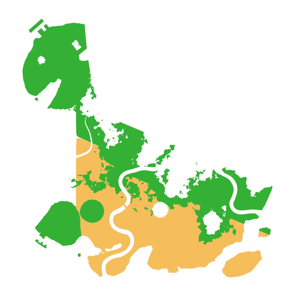 Biome Rust Map: Procedural Map, Size: 3500, Seed: 34645712