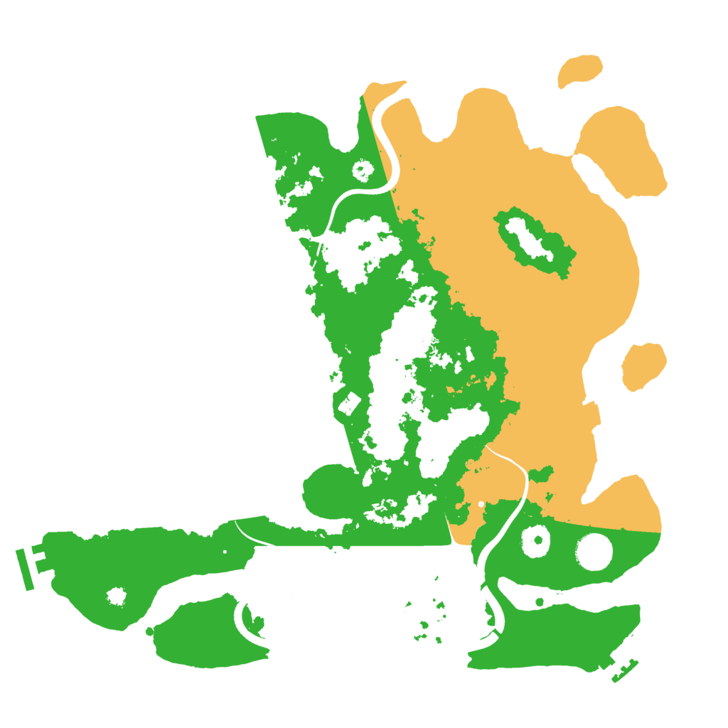 Biome Rust Map: Procedural Map, Size: 3500, Seed: 55998768