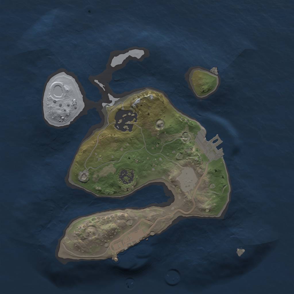 Rust Map: Procedural Map, Size: 1900, Seed: 152901065, 8 Monuments