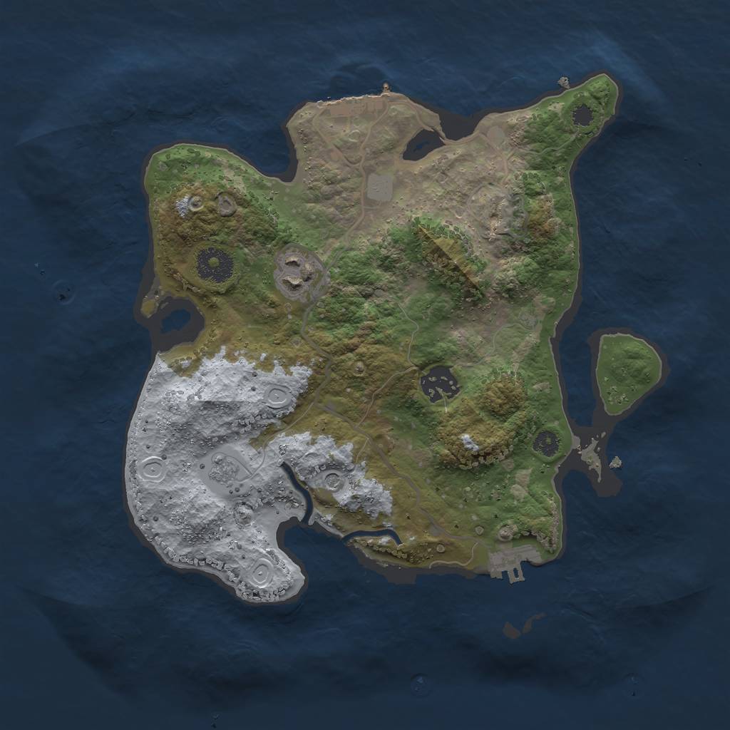 Rust Map: Procedural Map, Size: 3000, Seed: 6073281, 11 Monuments