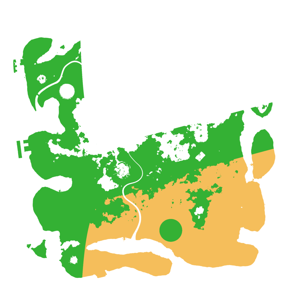 Biome Rust Map: Procedural Map, Size: 3500, Seed: 61927877