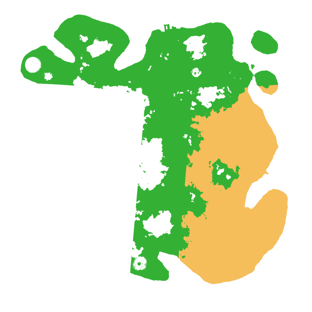 Biome Rust Map: Procedural Map, Size: 3500, Seed: 80263328