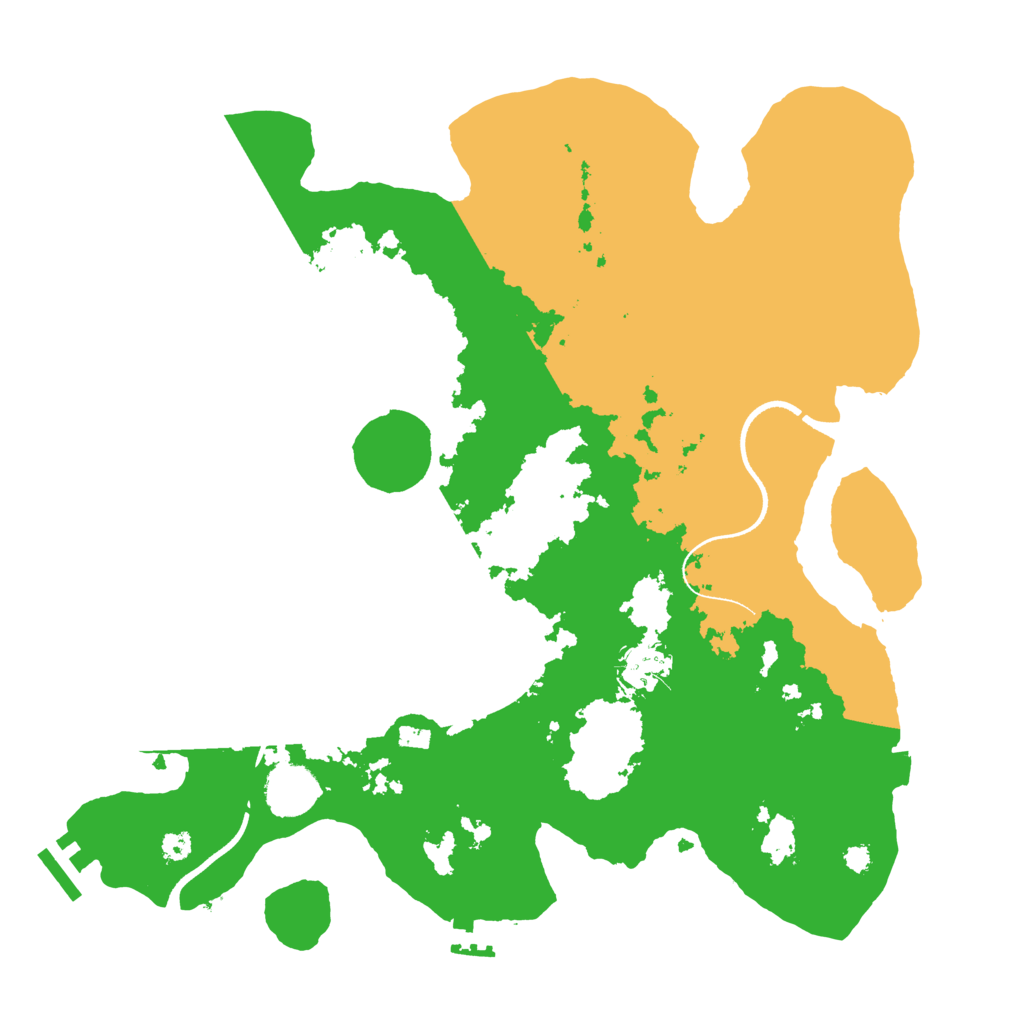Biome Rust Map: Procedural Map, Size: 3500, Seed: 49515386