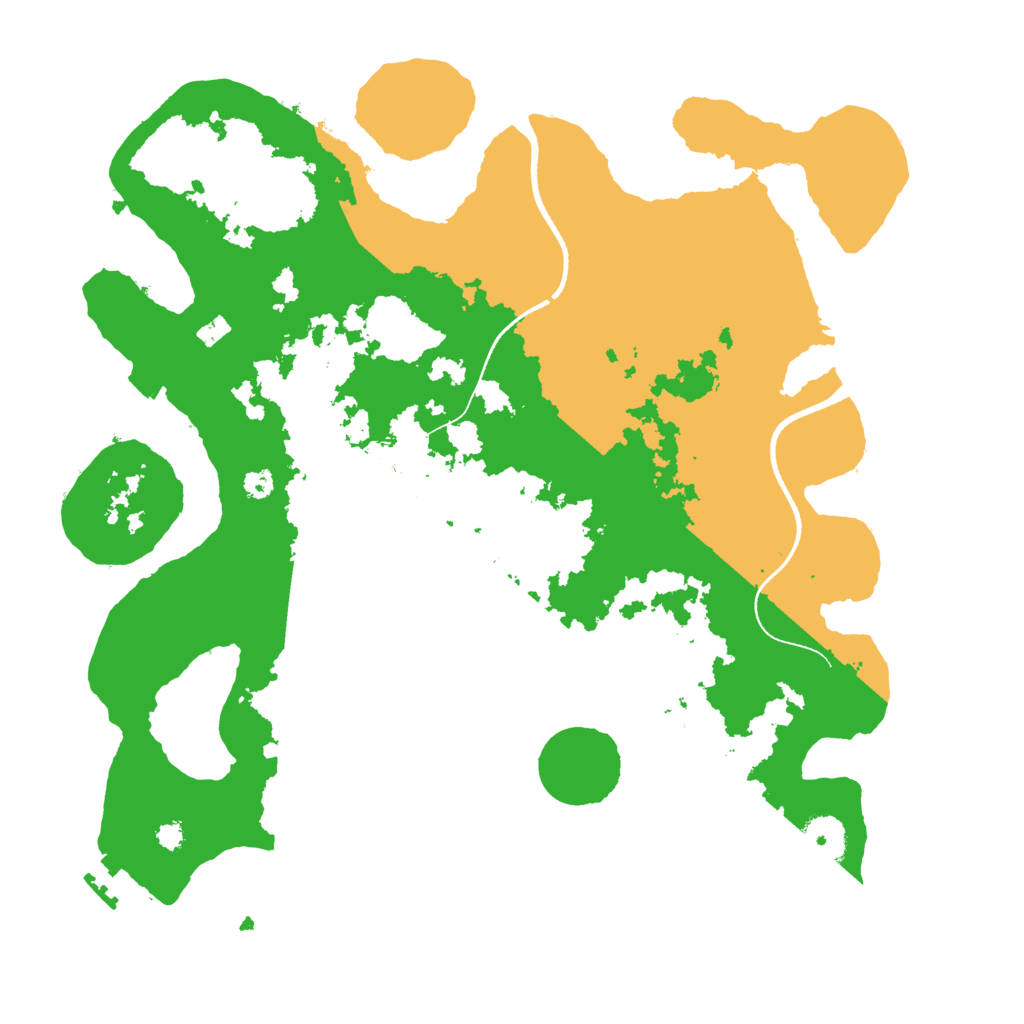 Biome Rust Map: Procedural Map, Size: 3500, Seed: 1782505542