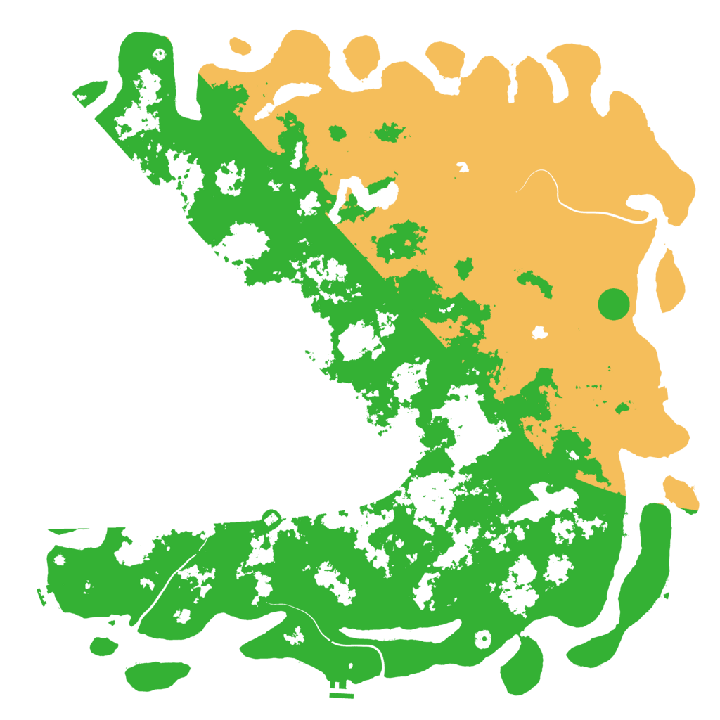 Biome Rust Map: Procedural Map, Size: 6000, Seed: 76573508