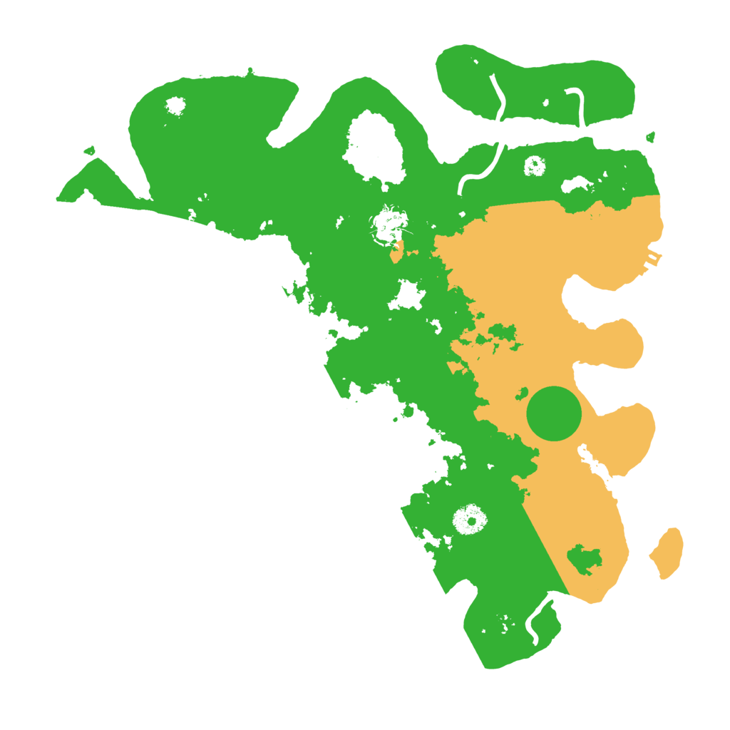 Biome Rust Map: Procedural Map, Size: 3500, Seed: 64960367
