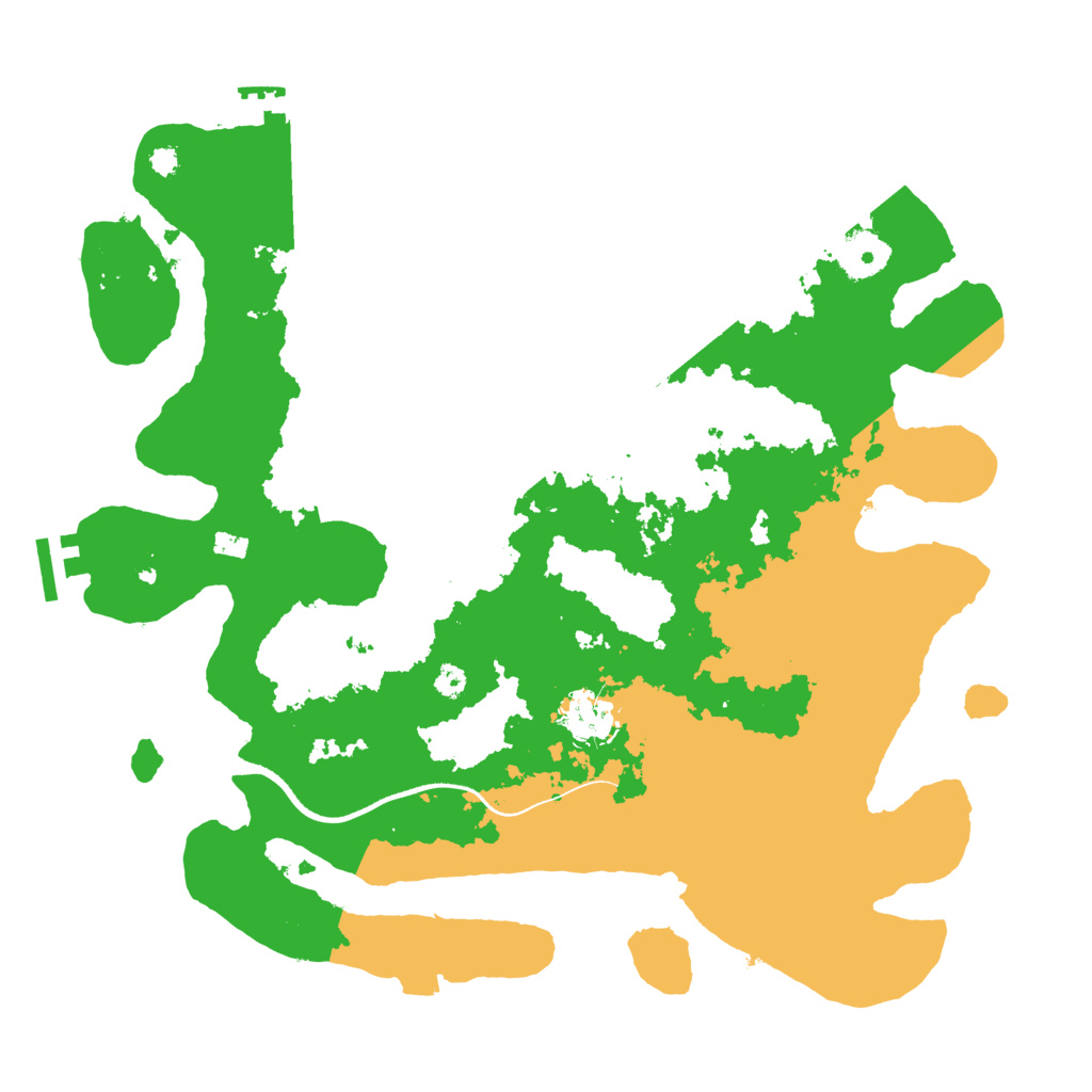 Biome Rust Map: Procedural Map, Size: 3500, Seed: 63079863