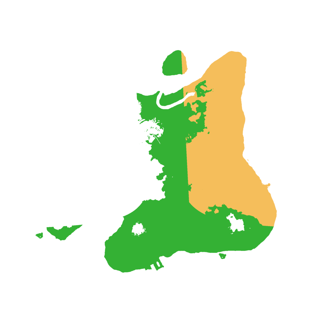 Biome Rust Map: Procedural Map, Size: 2300, Seed: 610031473