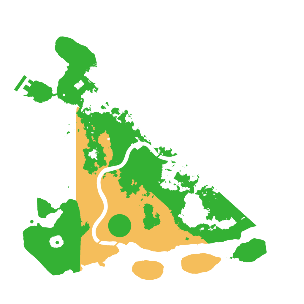 Biome Rust Map: Procedural Map, Size: 3500, Seed: 73613499