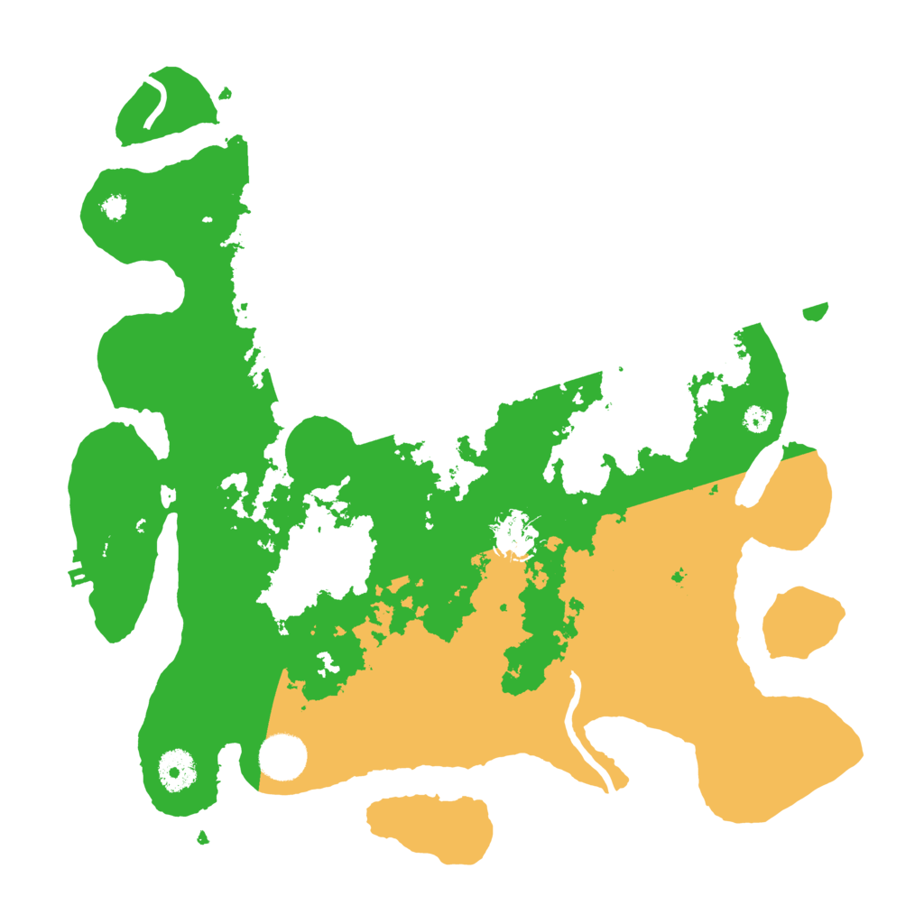 Biome Rust Map: Procedural Map, Size: 3500, Seed: 48549074