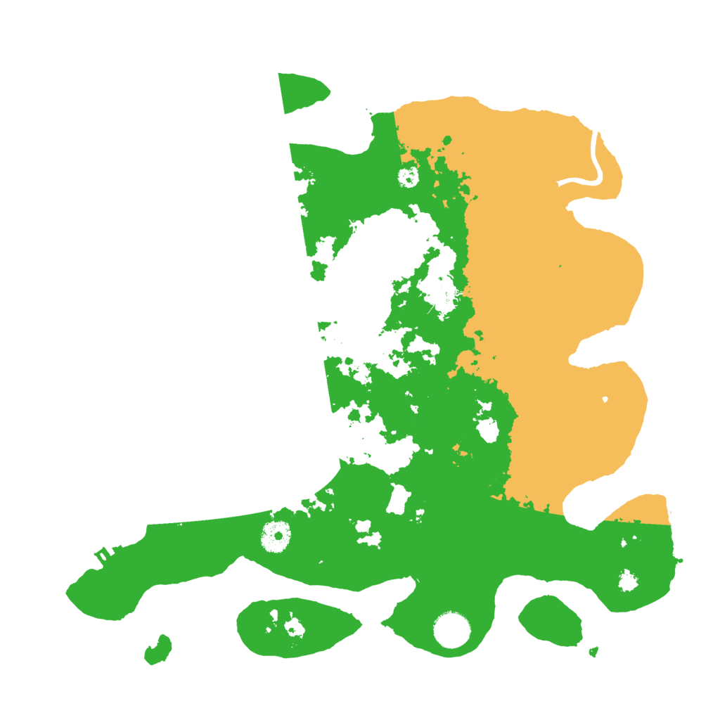 Biome Rust Map: Procedural Map, Size: 3500, Seed: 58176493