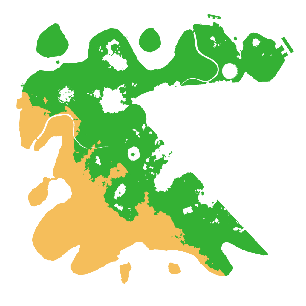 Biome Rust Map: Procedural Map, Size: 3500, Seed: 23606175