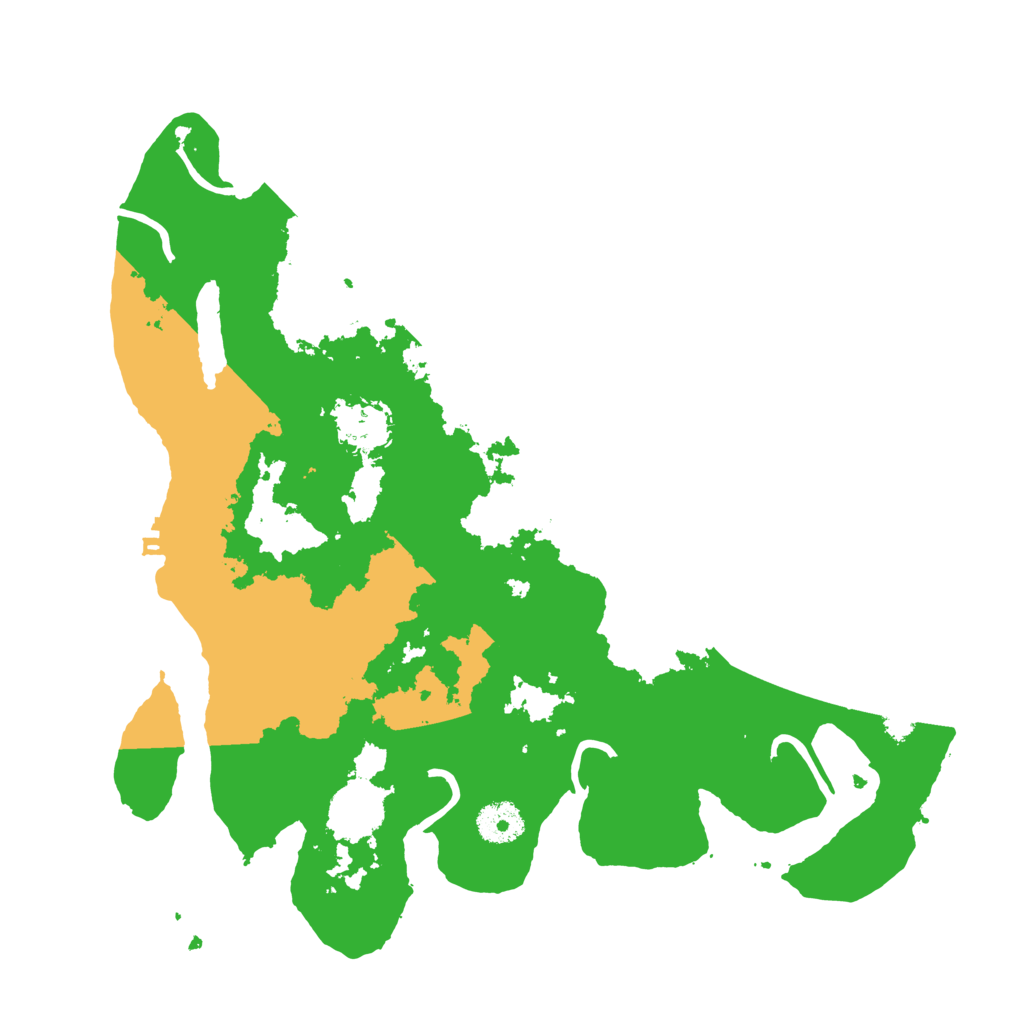 Biome Rust Map: Procedural Map, Size: 3500, Seed: 16012810