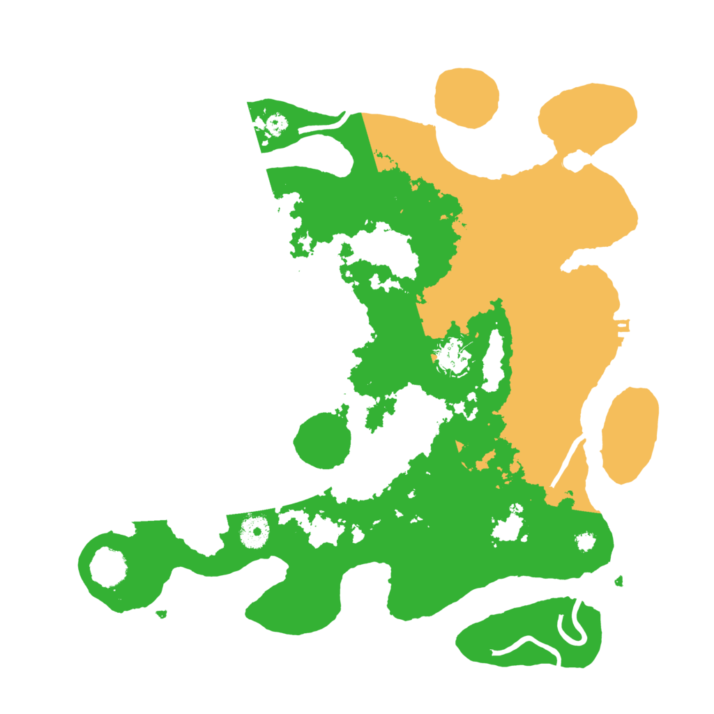 Biome Rust Map: Procedural Map, Size: 3500, Seed: 36234897