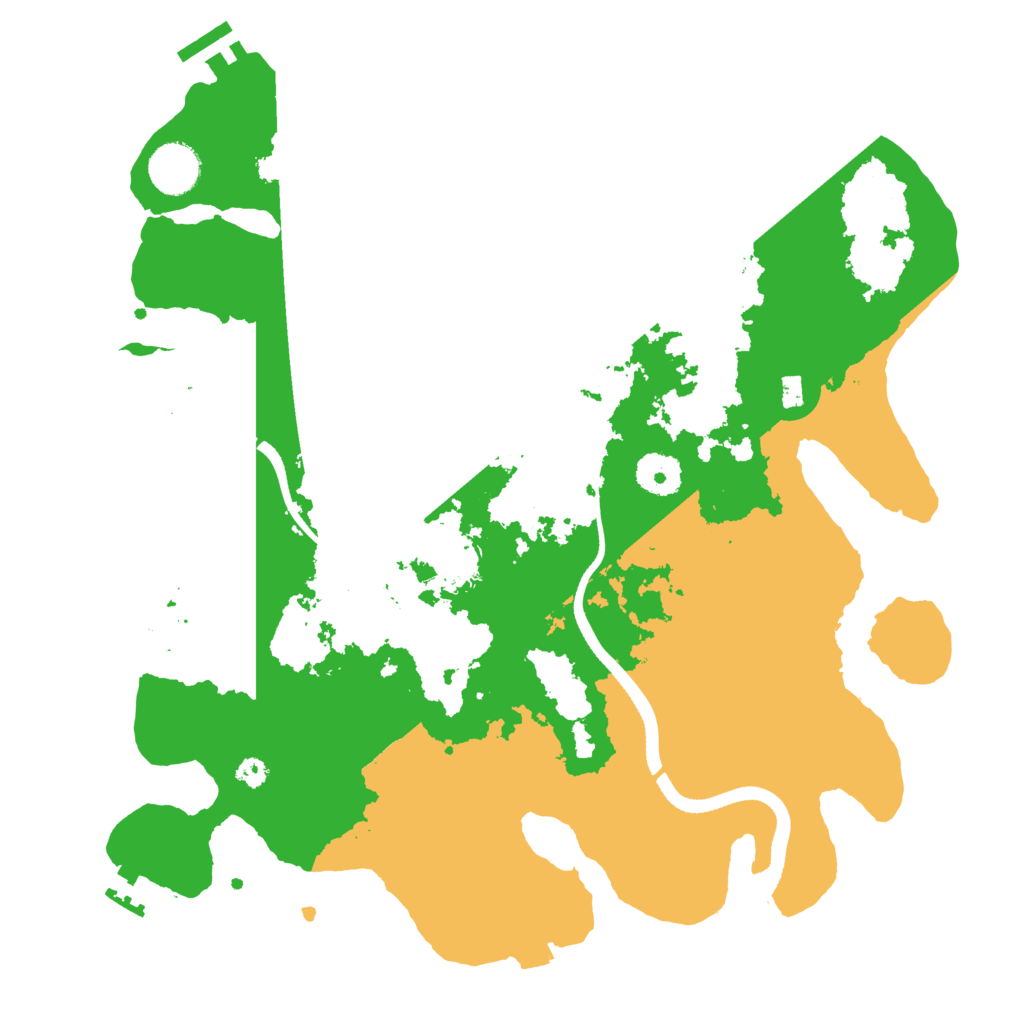 Biome Rust Map: Procedural Map, Size: 3500, Seed: 28983095
