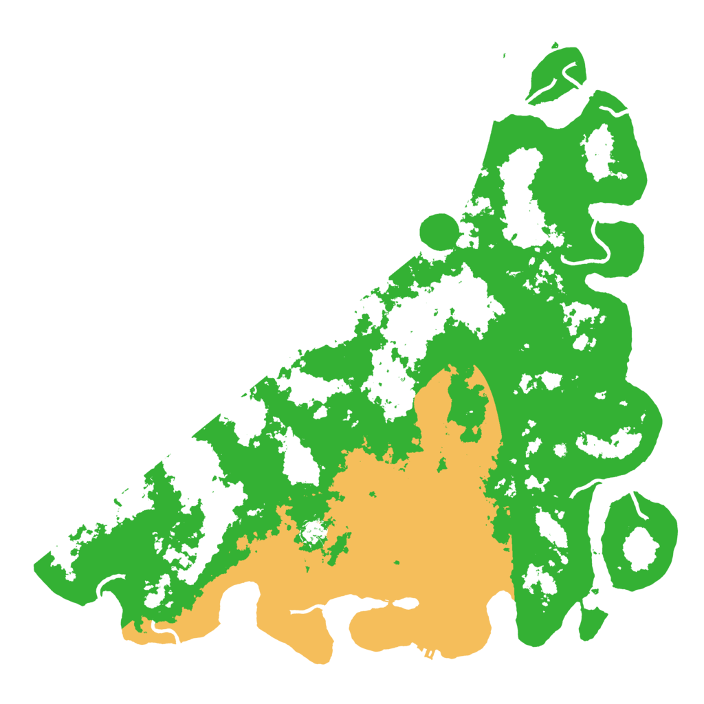 Biome Rust Map: Procedural Map, Size: 5000, Seed: 2266