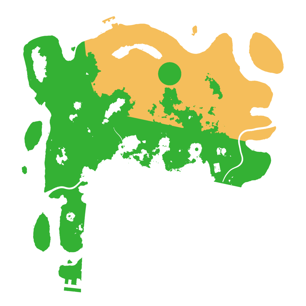 Biome Rust Map: Procedural Map, Size: 3500, Seed: 65259861