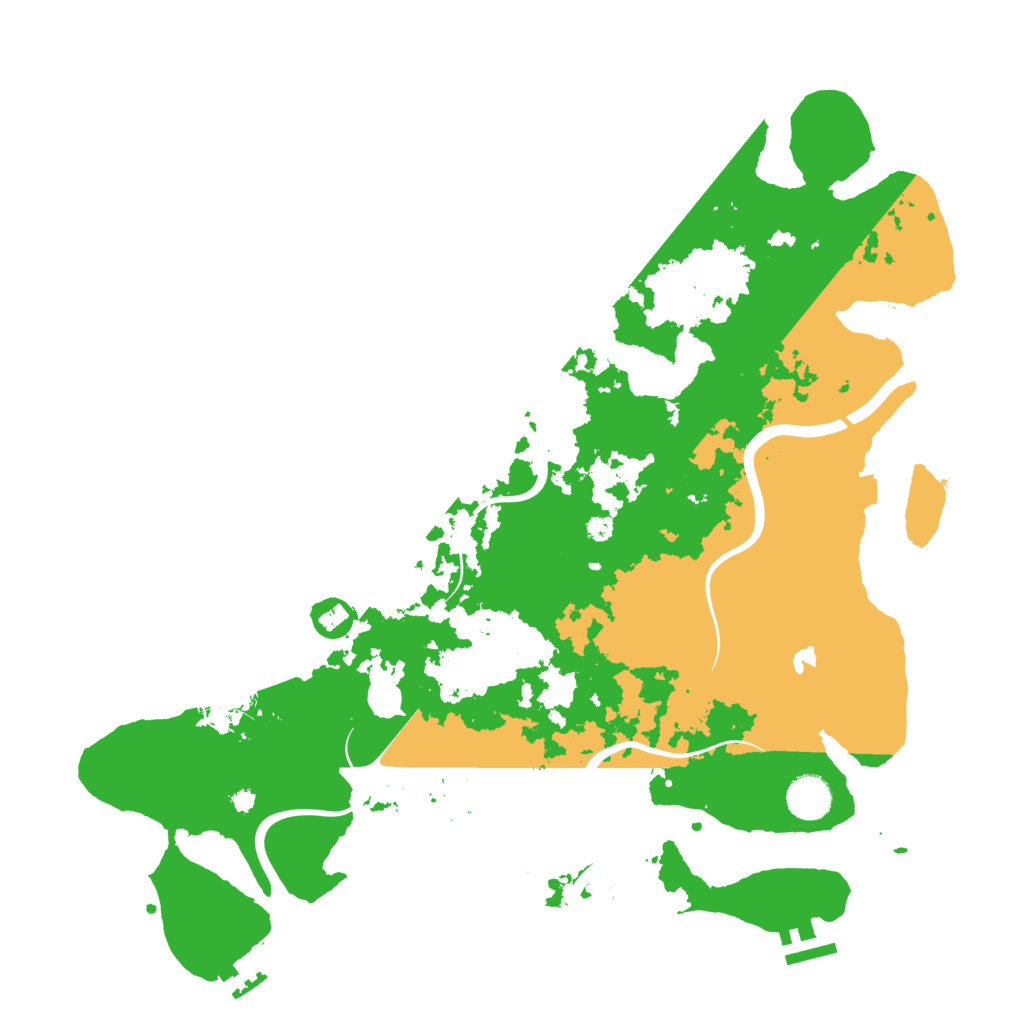 Biome Rust Map: Procedural Map, Size: 4000, Seed: 11844