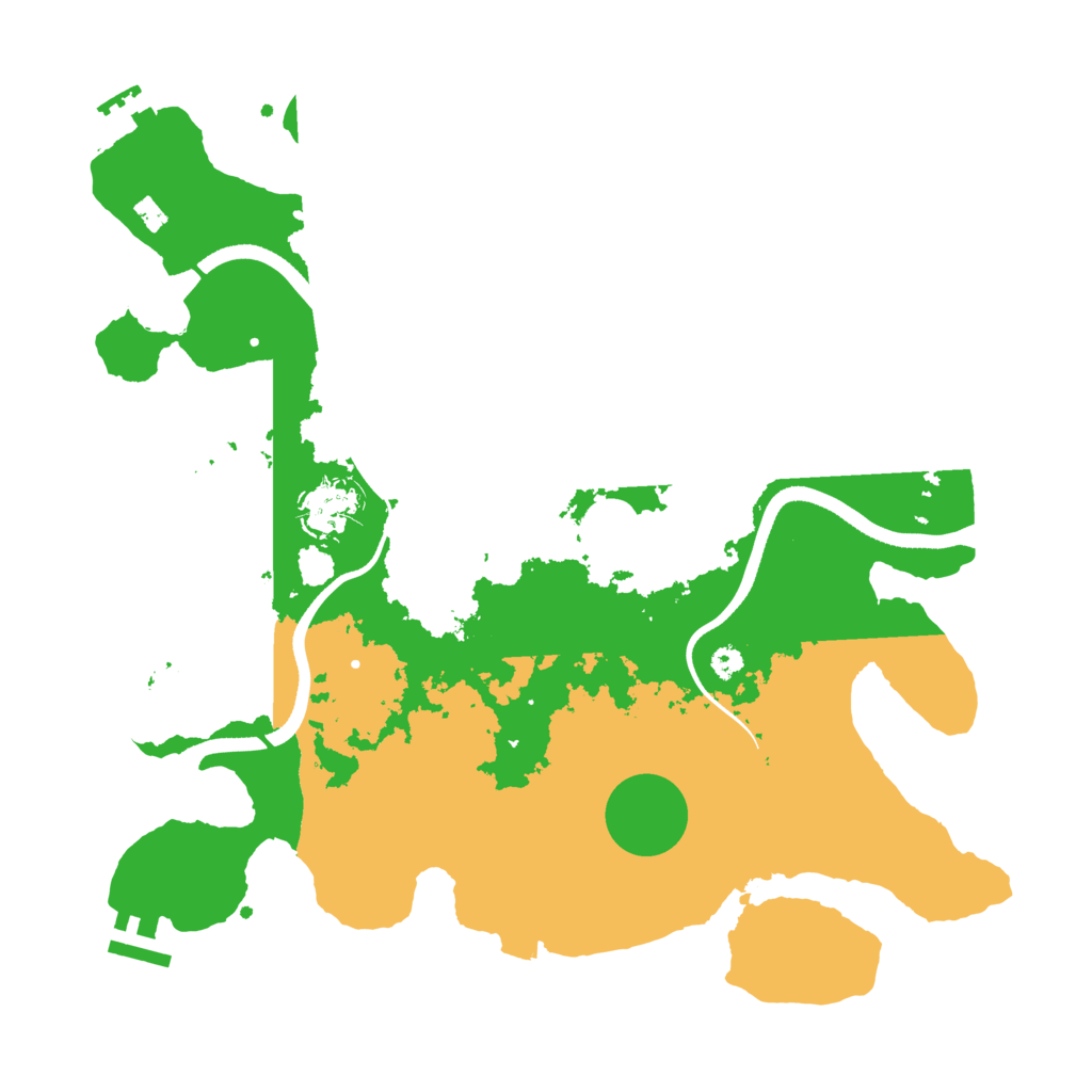 Biome Rust Map: Procedural Map, Size: 3500, Seed: 84415674