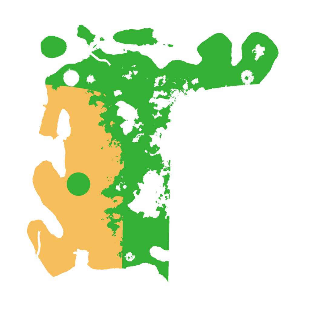 Biome Rust Map: Procedural Map, Size: 3500, Seed: 77601064