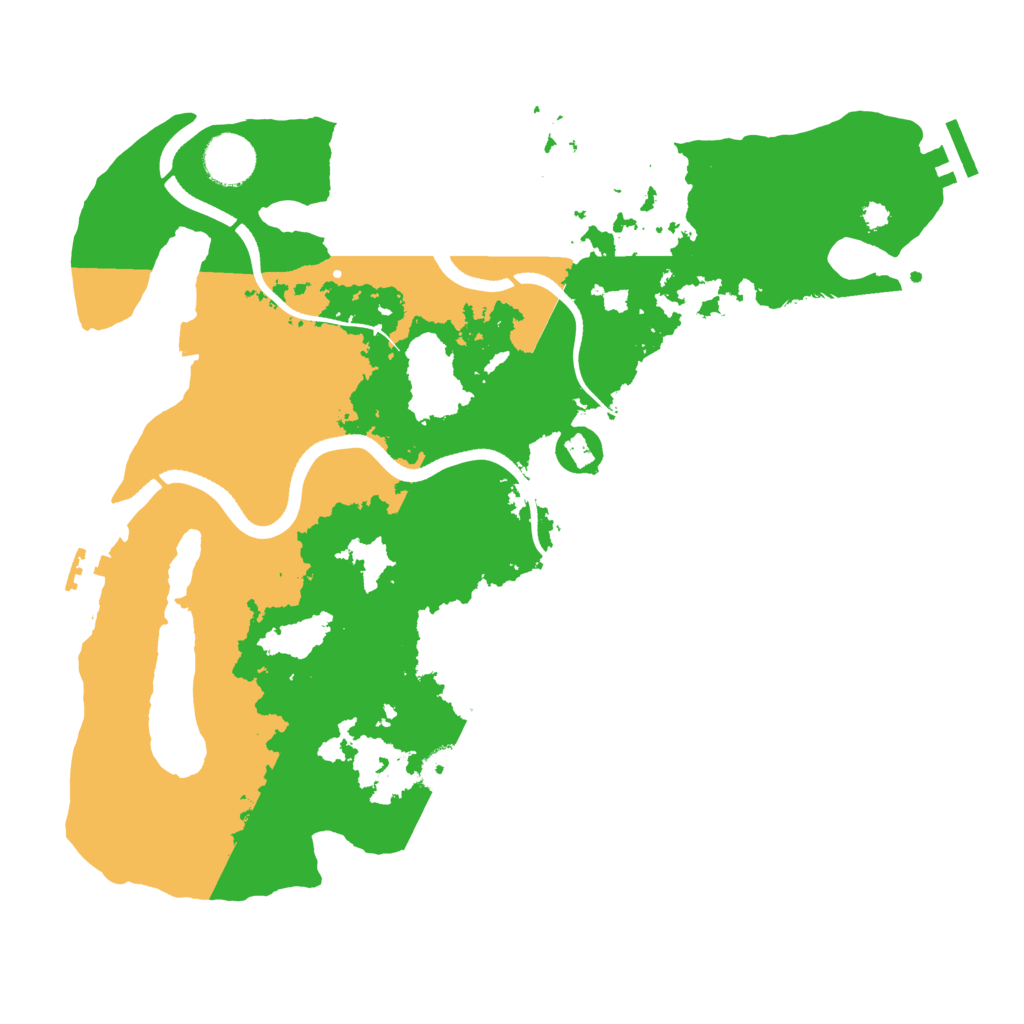Biome Rust Map: Procedural Map, Size: 3500, Seed: 47356291