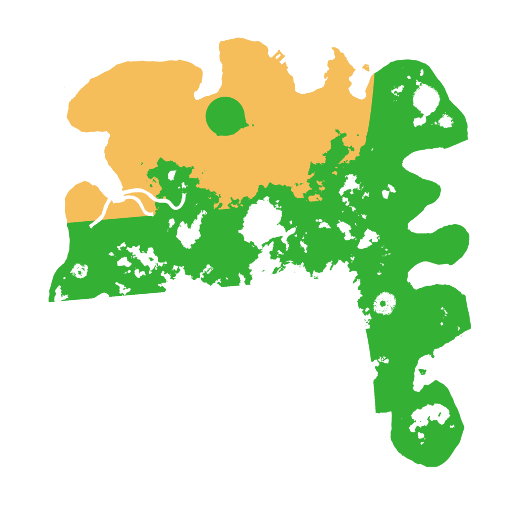 Biome Rust Map: Procedural Map, Size: 3500, Seed: 4204626