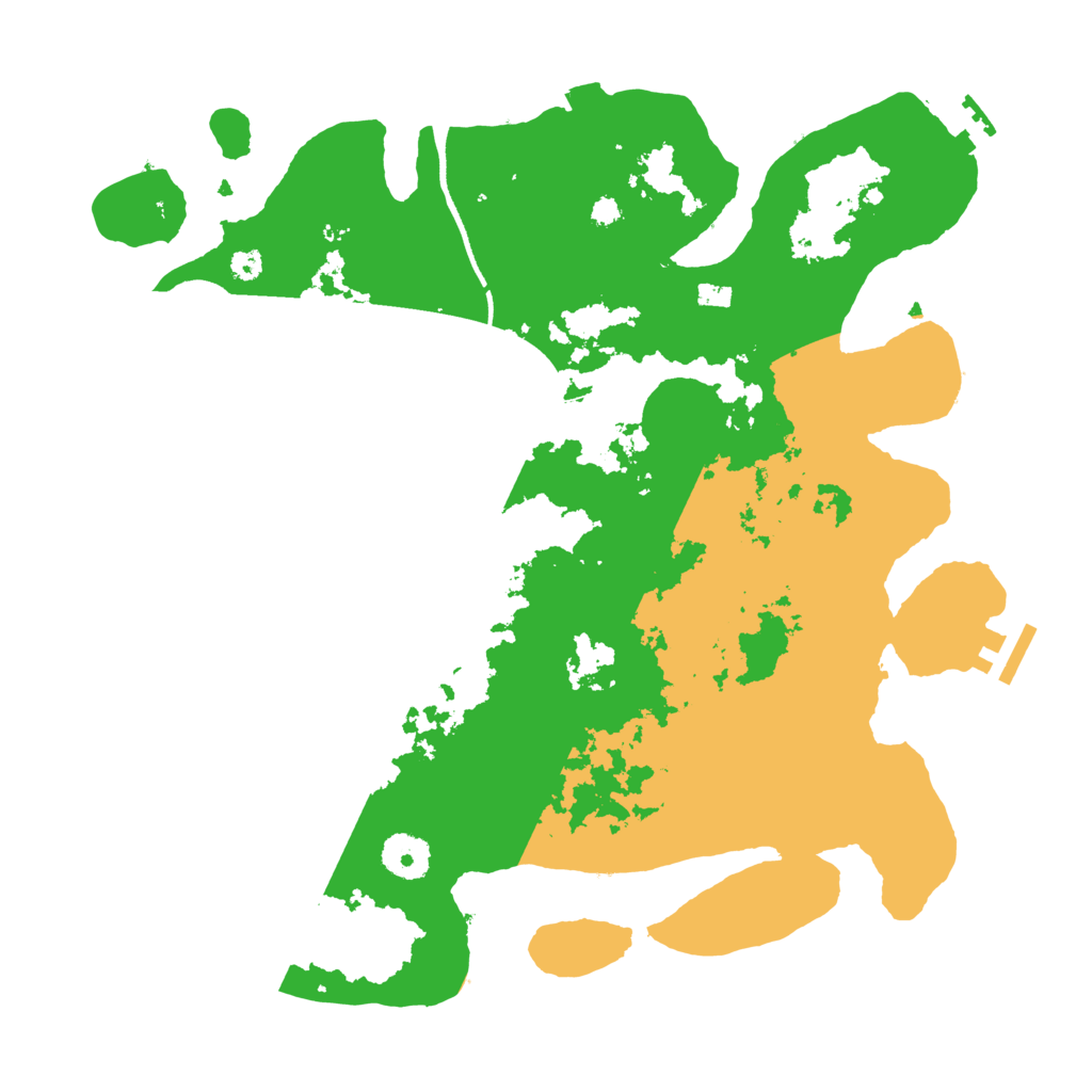 Biome Rust Map: Procedural Map, Size: 3500, Seed: 40674154