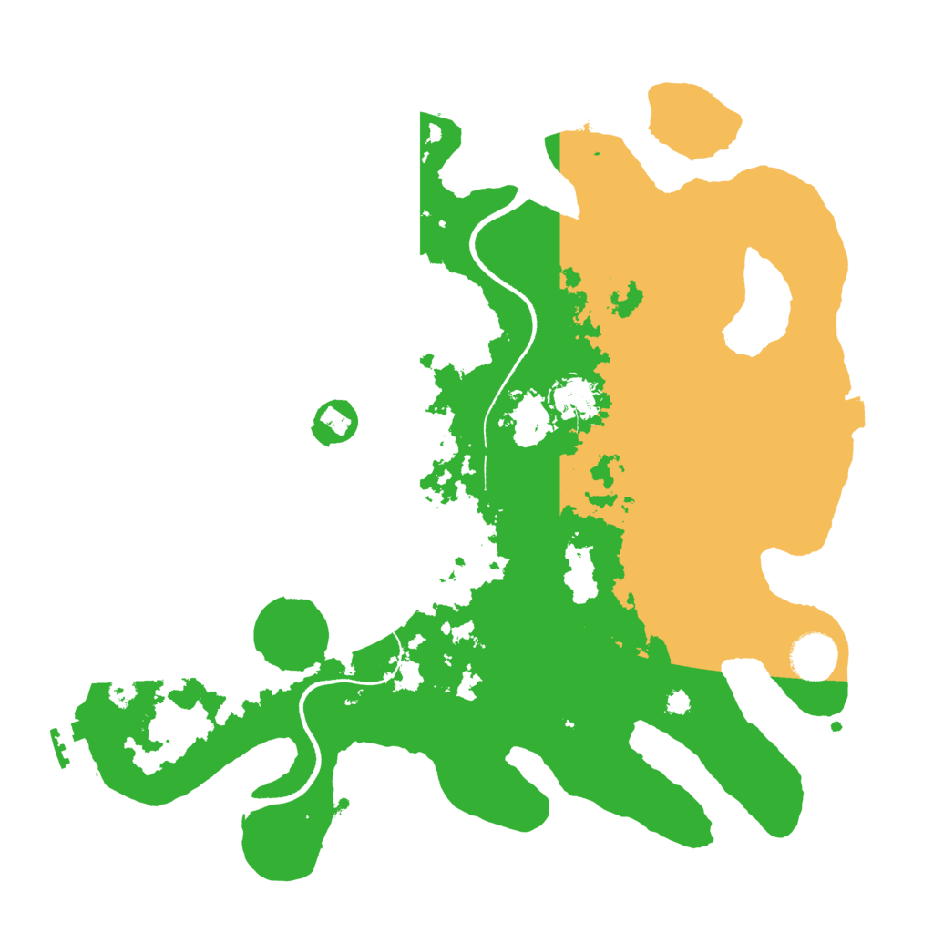 Biome Rust Map: Procedural Map, Size: 3500, Seed: 46991771