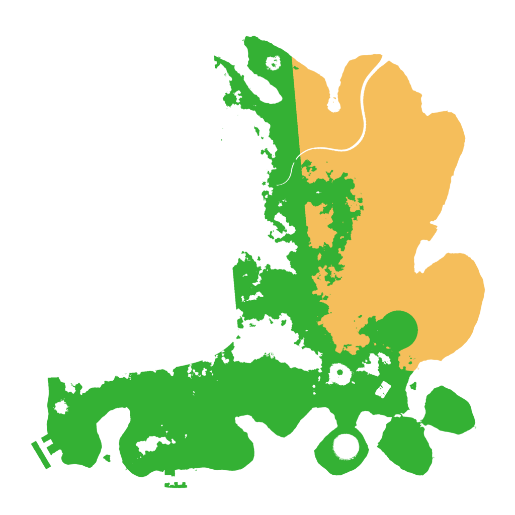 Biome Rust Map: Procedural Map, Size: 3500, Seed: 1307818659