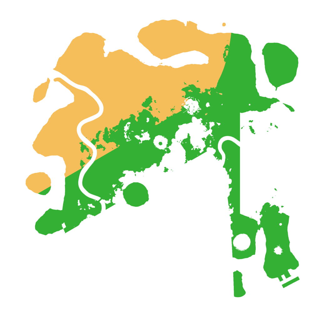 Biome Rust Map: Procedural Map, Size: 3500, Seed: 53683662