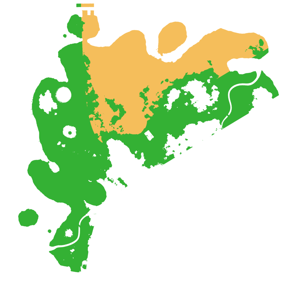 Biome Rust Map: Procedural Map, Size: 3500, Seed: 55100350