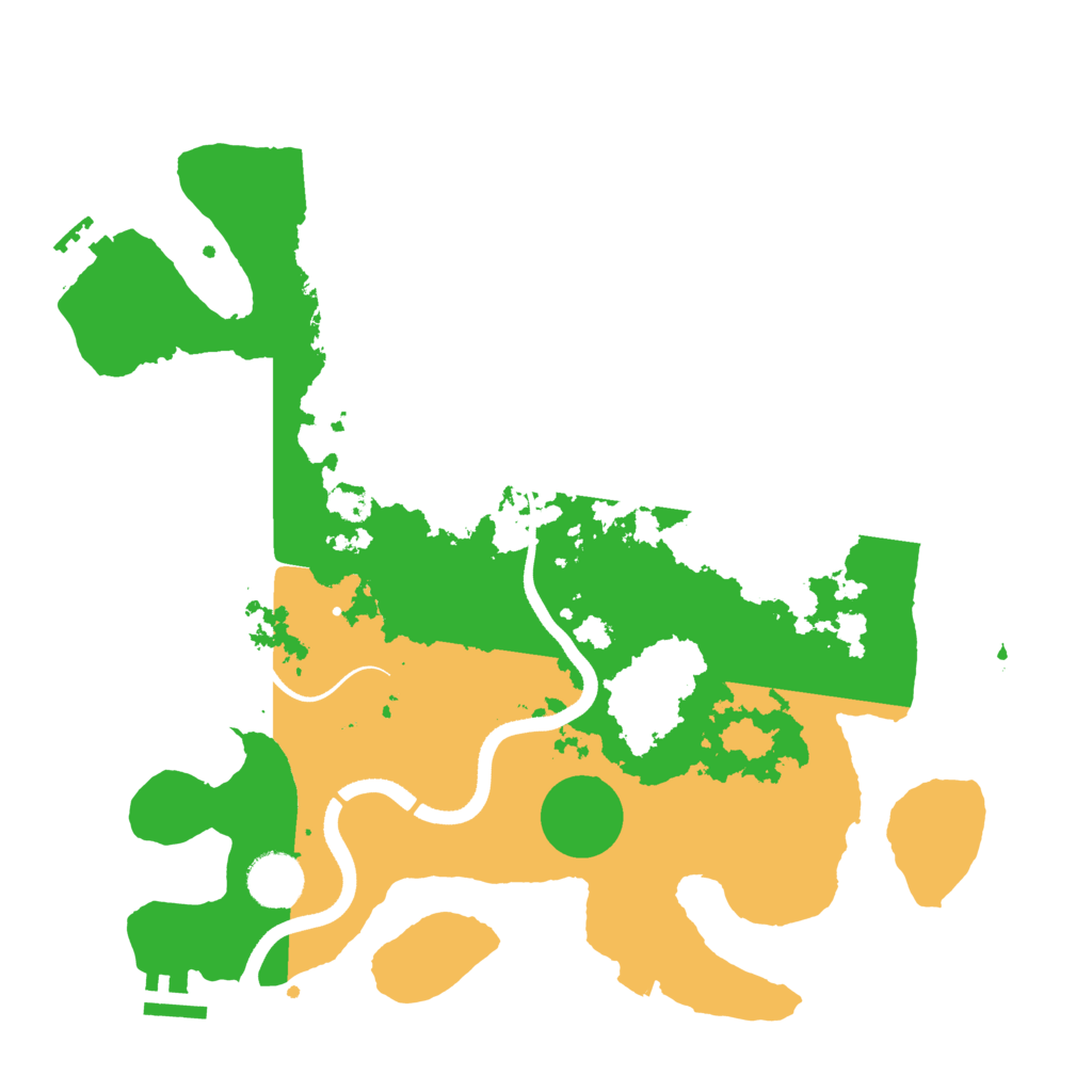 Biome Rust Map: Procedural Map, Size: 3500, Seed: 78955237
