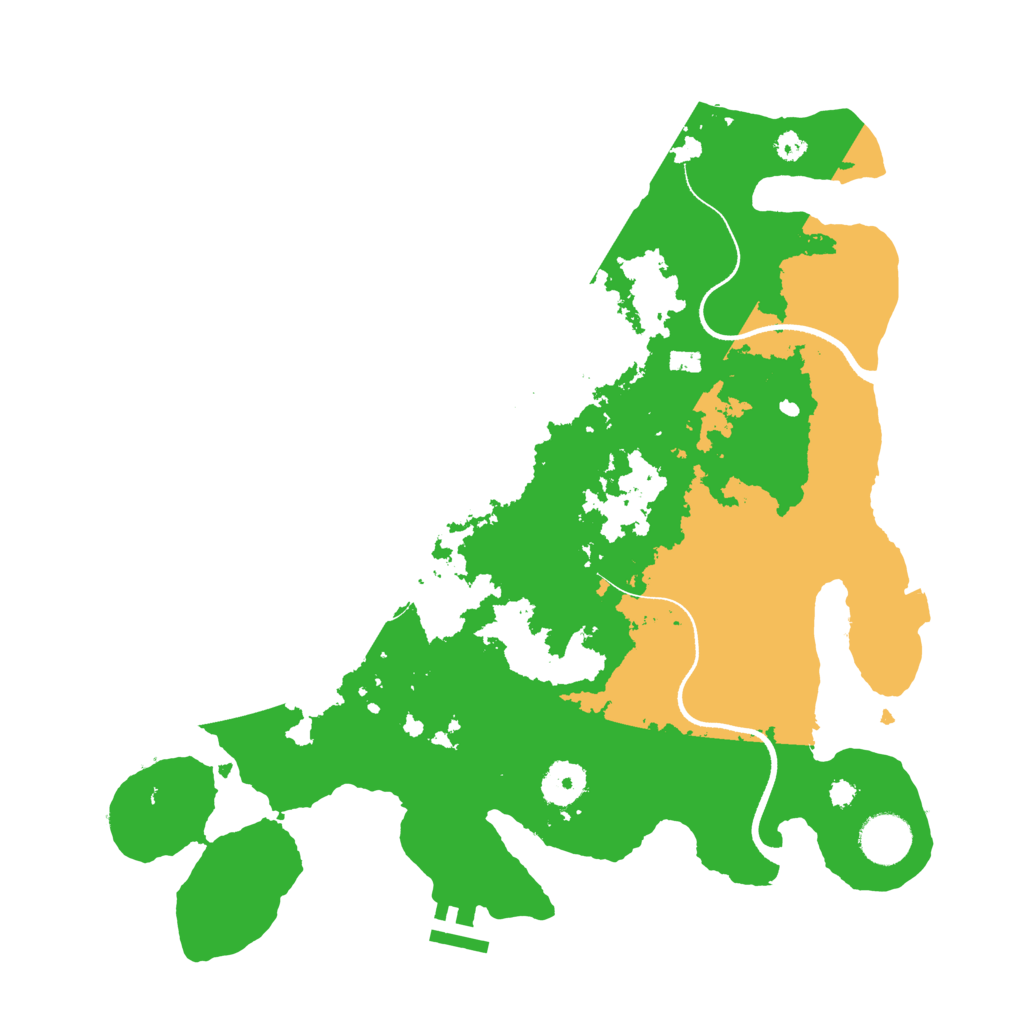Biome Rust Map: Procedural Map, Size: 3500, Seed: 47017068