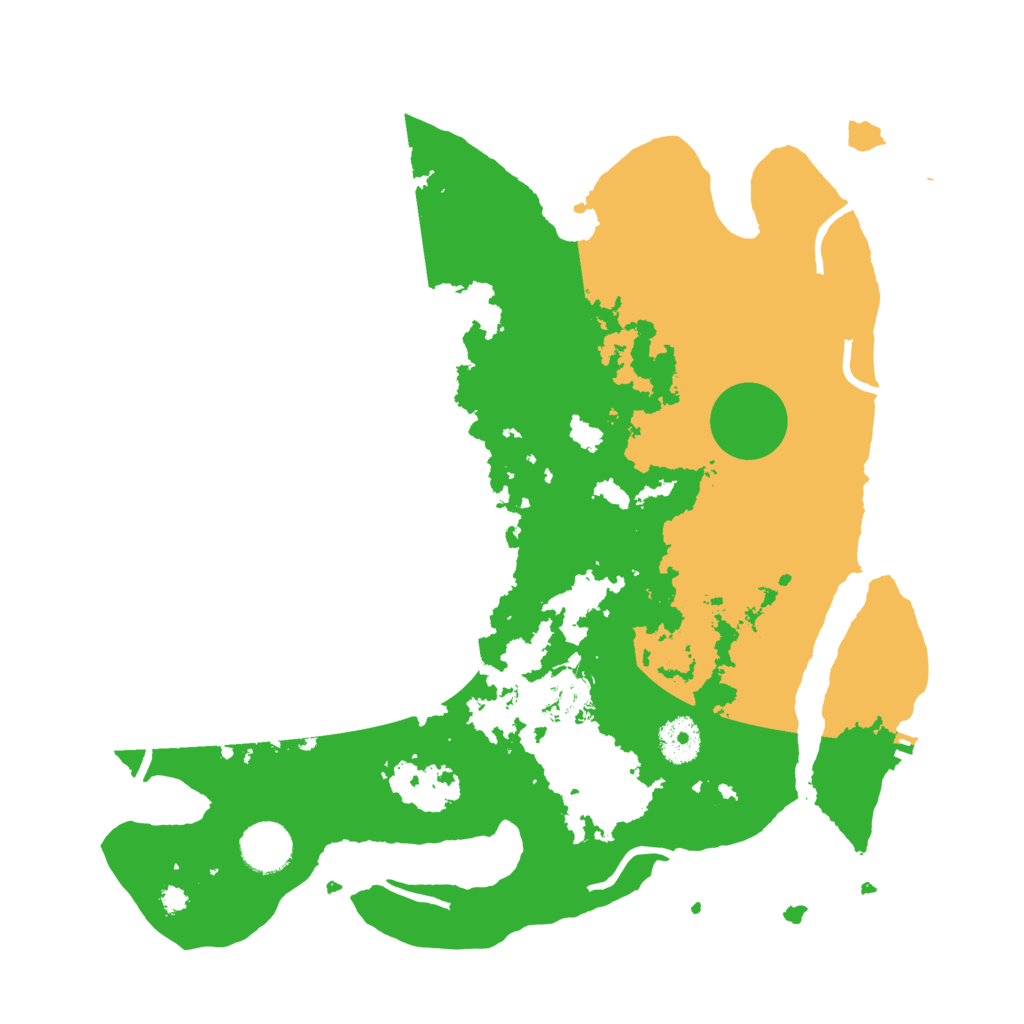 Biome Rust Map: Procedural Map, Size: 3500, Seed: 52861296