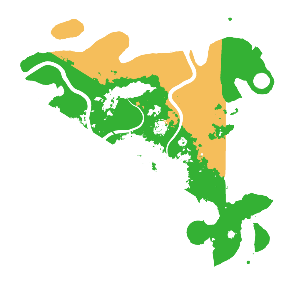 Biome Rust Map: Procedural Map, Size: 3500, Seed: 14458746
