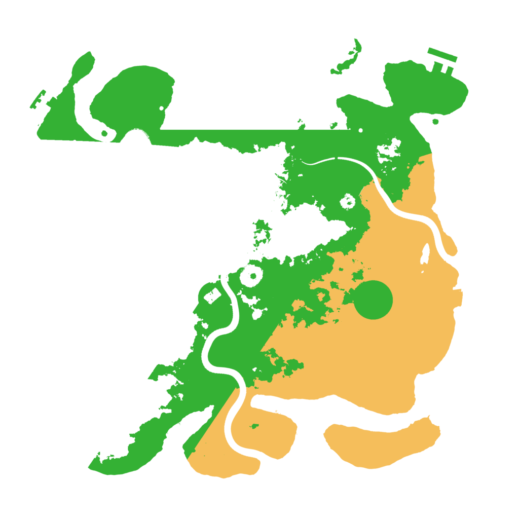 Biome Rust Map: Procedural Map, Size: 3500, Seed: 98771410